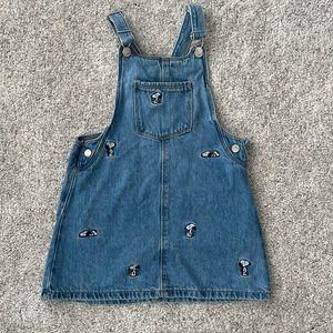 Girls Snoopy overalls dress